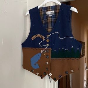 Lucia Lukken BROOMSKIRT | Vest Camping Theme embellished & embroidered